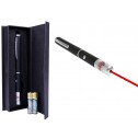 Zestaw pointer wskaźnik laserowy czerwony etui AAA